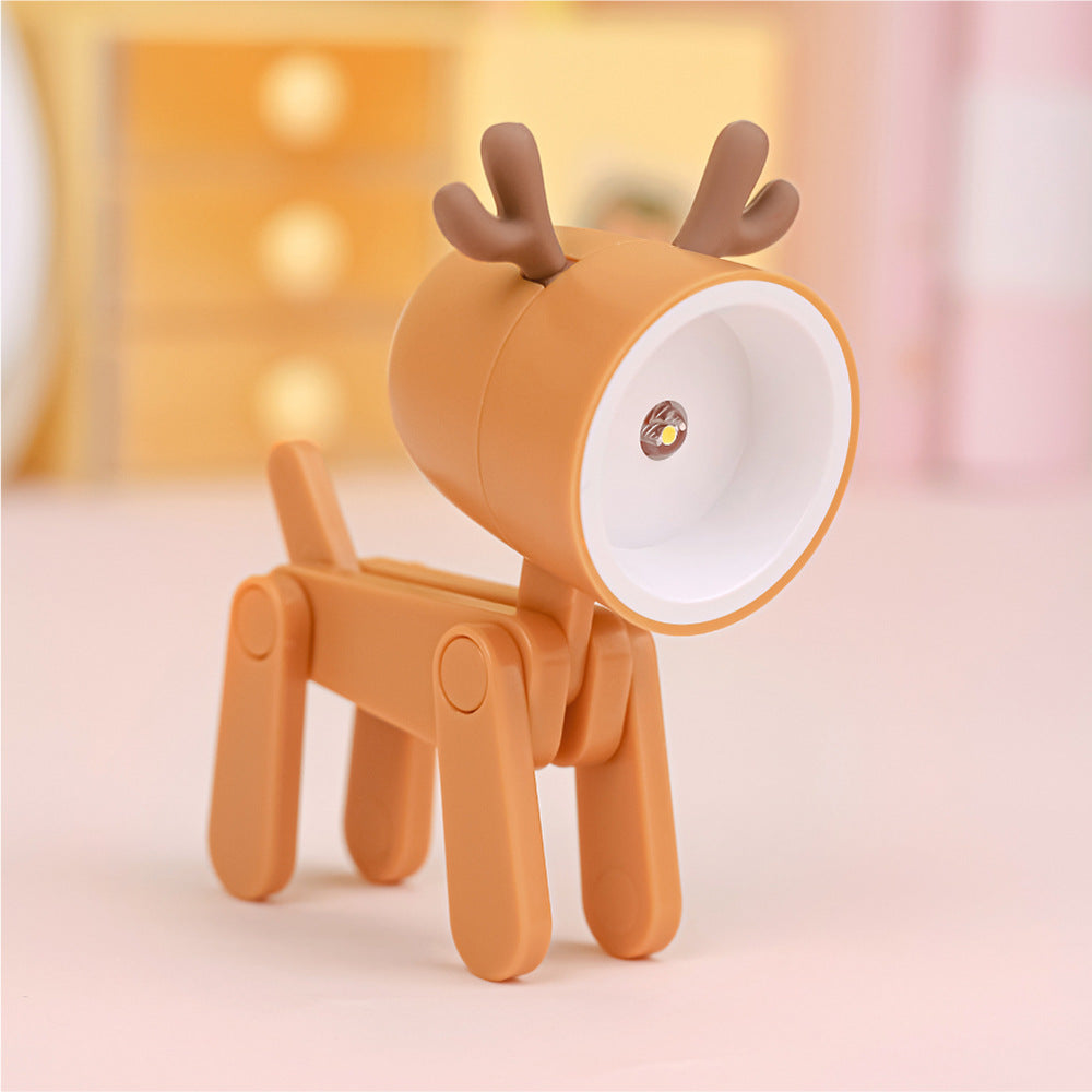 Pet Dog Deer Night Light DIY Desktop Decoration Children's Room Mini Table Lamp Creative Led