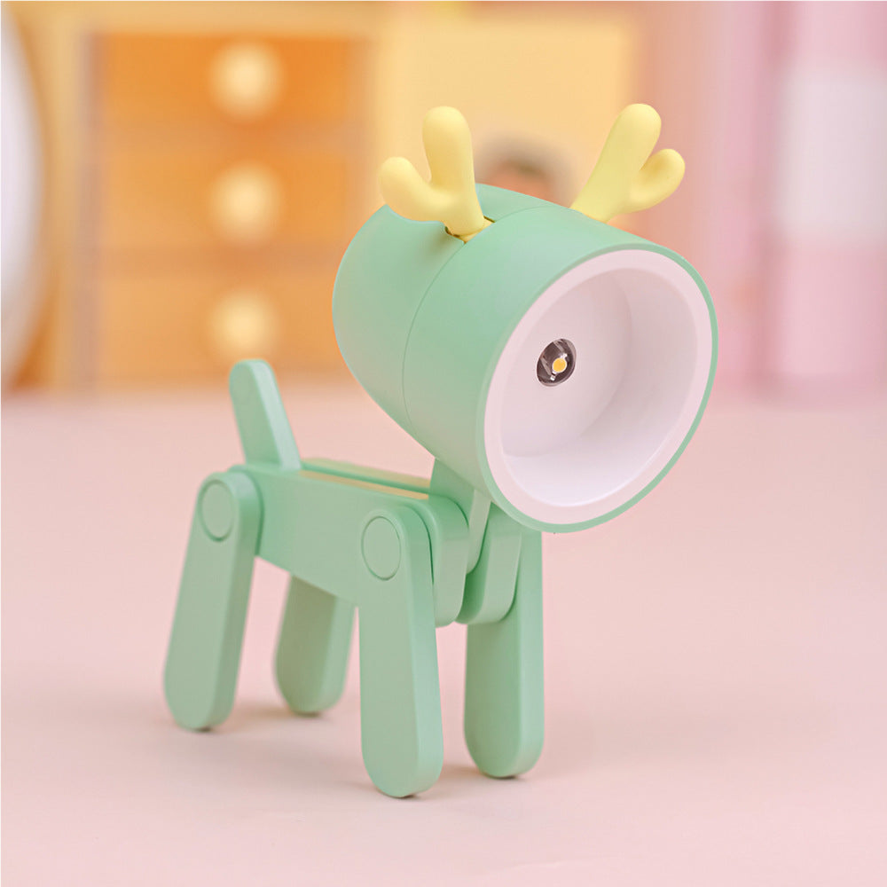 Pet Dog Deer Night Light DIY Desktop Decoration Children's Room Mini Table Lamp Creative Led