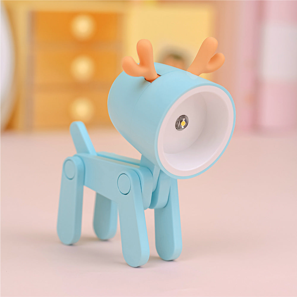 Pet Dog Deer Night Light DIY Desktop Decoration Children's Room Mini Table Lamp Creative Led