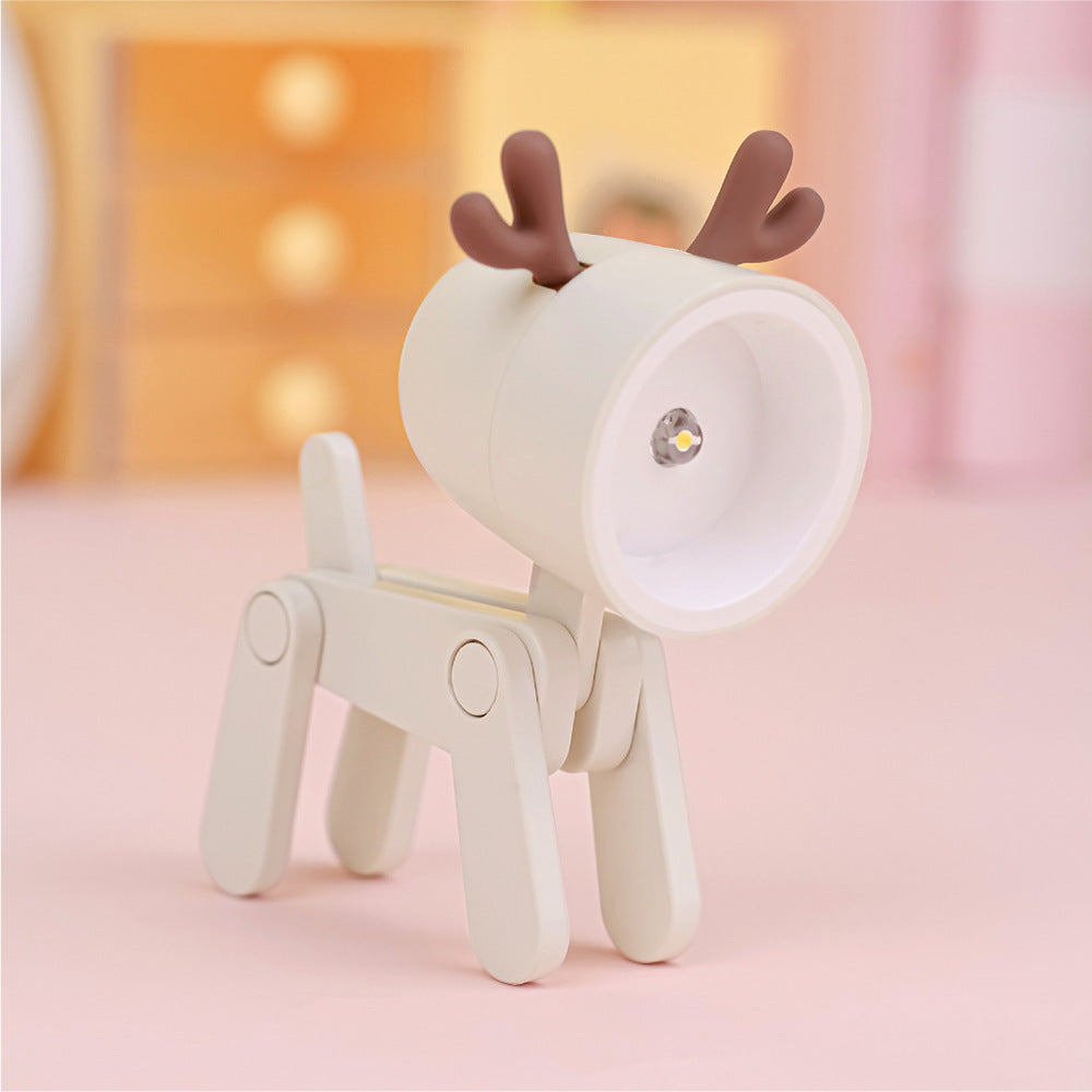 Pet Dog Deer Night Light DIY Desktop Decoration Children's Room Mini Table Lamp Creative Led